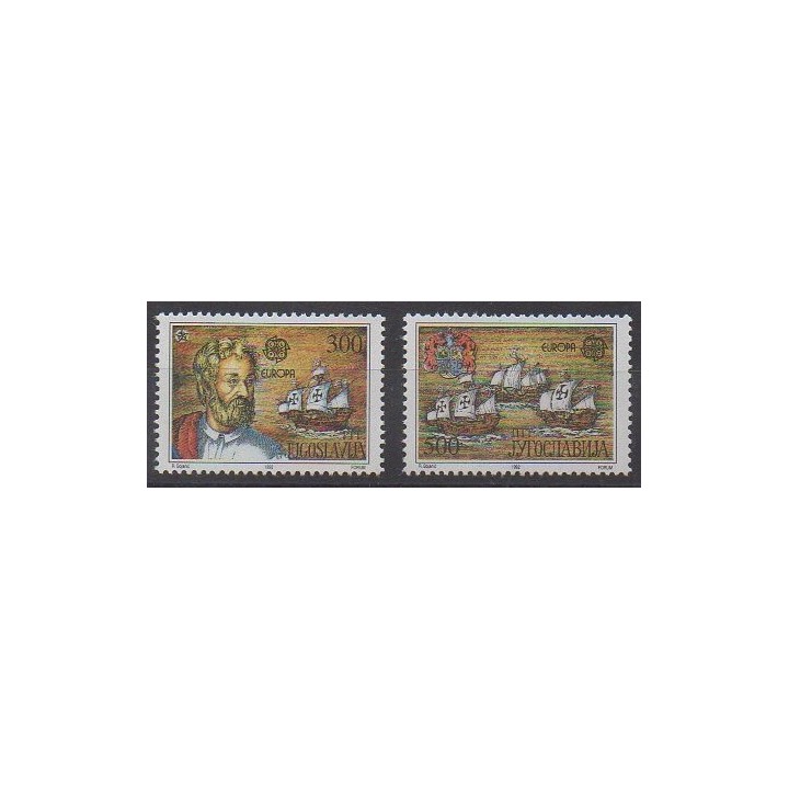 Acheter cette série de timbres de Yougoslavie de l'année 1992 (No 2397/2398).