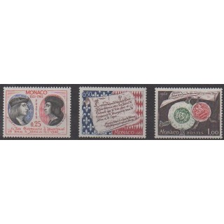 Acheter cette série de timbres de Monaco de l'année 1962 (No 576/578).
