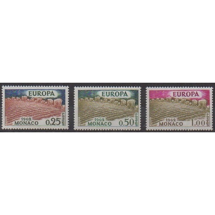 Buy this set of stamps of Monaco of the year 1962 (Nb 571/573).