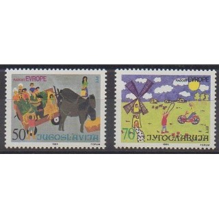 Acheter cette série de timbres de Yougoslavie de l'année 1985 (No 2005/2006).