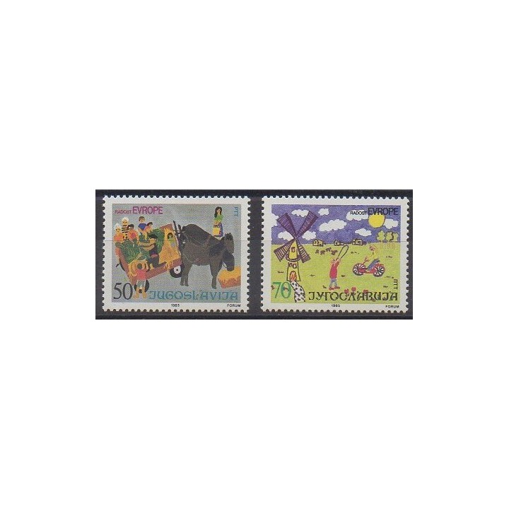 Buy this set of stamps of Yugoslavia of the year 1985 (Nb 2005/2006).