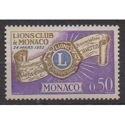 Monaco - 1963 - No 613 - Rotary ou Lions club