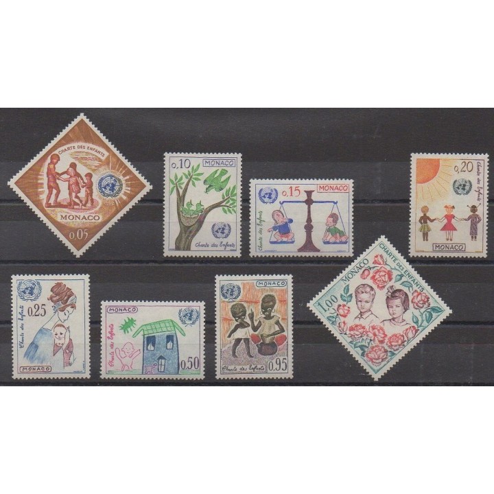 Acheter cette série de timbres de Monaco de l'année 1963 (No 599/606).