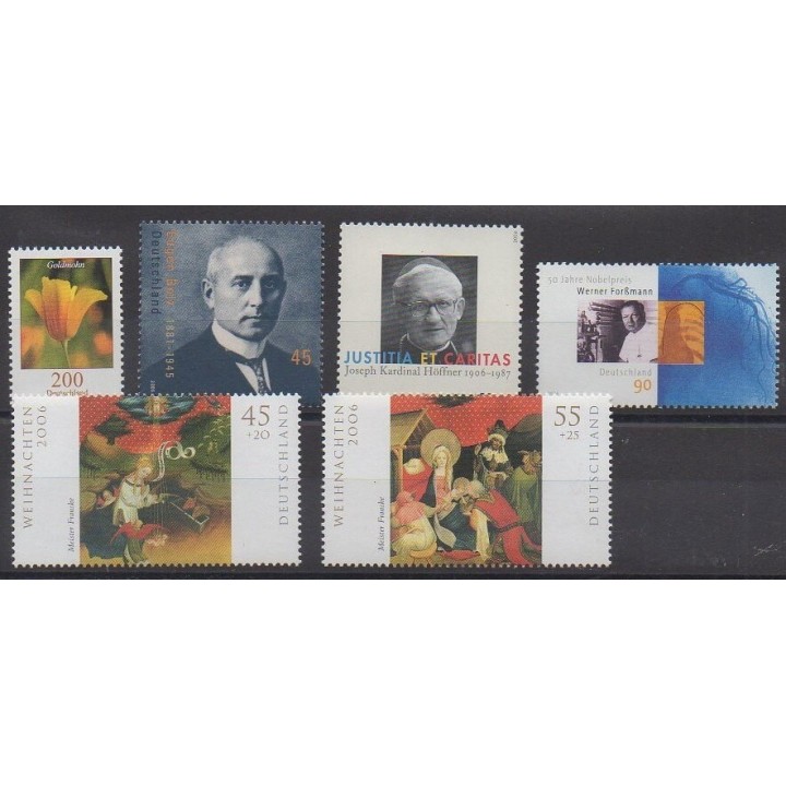 Buy this set of stamps of Reunited Germany of the year 2006 (Nb 2393/2398).