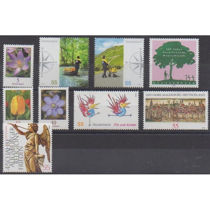 Buy this set of stamps of Reunited Germany of the year 2005 (Nb 2305/2313).