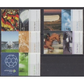 Acheter cette série de timbres d'Allemagne réunifiée de l'année 2006 (No 2342/2346).