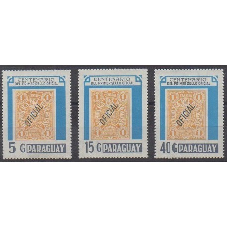Paraguay - 1986 - Nb 2251/2253 - Stamps on stamps