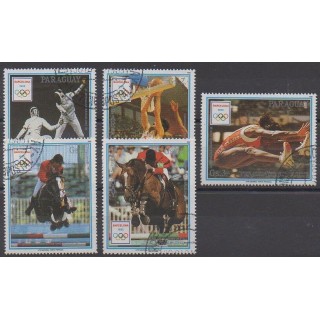 Acheter cette série de timbres du Paraguay de l'année 1989 (No 2471/2475). - Oblitéré