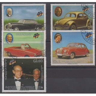 Acheter cette série de timbres du Paraguay de l'année 1989 (No 2429/2433). - Oblitéré
