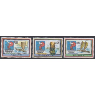 Acheter cette série de timbres de Penrhyn de l'année 1992 (No 380/382).