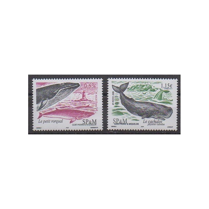 Acheter cette série de timbres de Saint-Pierre et Miquelon de l'année 2006 (No 863/864).