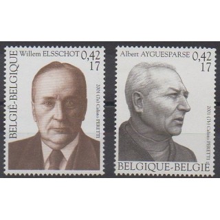 Buy this set of stamps of Belgium of the year 2001 (Nb 2985/2986).
