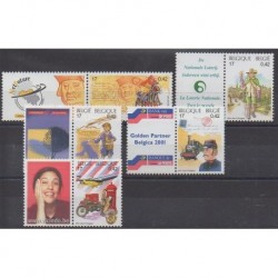 Belgique - 2001 - No 2991/2995 - Philatélie - Service postal