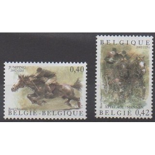 Acheter cette série de timbres de Belgique de l'année 2002 (No 3079/3080).