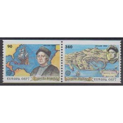 Grèce - 1992 - No 1786/1787 - Christophe Colomb - Europa