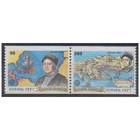 Greece - 1992 - Nb 1786/1787 - Christophe Colomb - Europa