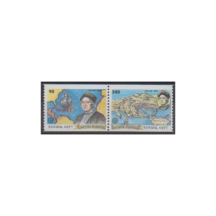 Buy this set of stamps of Greece of the year 1992 (Nb 1786/1787).