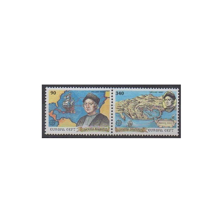 Buy this set of stamps of Greece of the year 1992 (Nb 1784/1785).