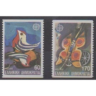 Acheter cette série de timbres de Grèce de l'année 1989 (No 1705/1706).