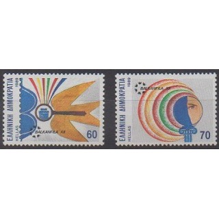 Buy this set of stamps of Greece of the year 1989 (Nb 1712/1713).