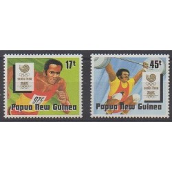 Papouasie-Nouvelle-Guinée - 1988 - No 573/574 - Jeux Olympiques d'été