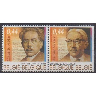 Acheter cette série de timbres de Belgique de l'année 2005 (No 3449/3450).