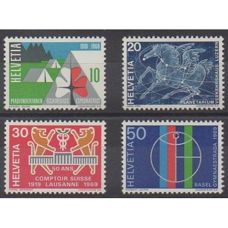 Swiss - 1969 - Nb 828/831