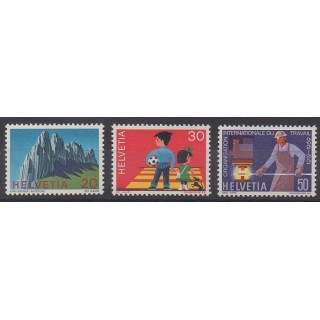 Acheter cette série de timbres de Suisse de l'année 1969 (No 838/840).