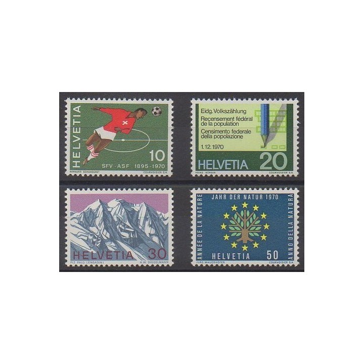Acheter cette série de timbres de Suisse de l'année 1970 (No 864/867).