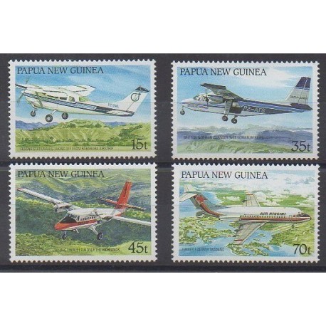 Papua New Guinea - 1987 - Nb 552/555 - Planes
