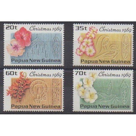 Papouasie-Nouvelle-Guinée - 1989 - No 601/604 - Noël