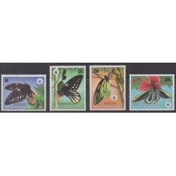 Papouasie-Nouvelle-Guinée - 1988 - No 569/572 - Insectes - WWF