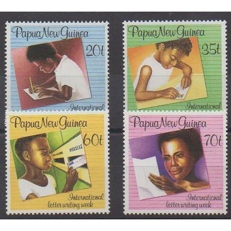 Papouasie-Nouvelle-Guinée - 1989 - No 583/586 - Enfance