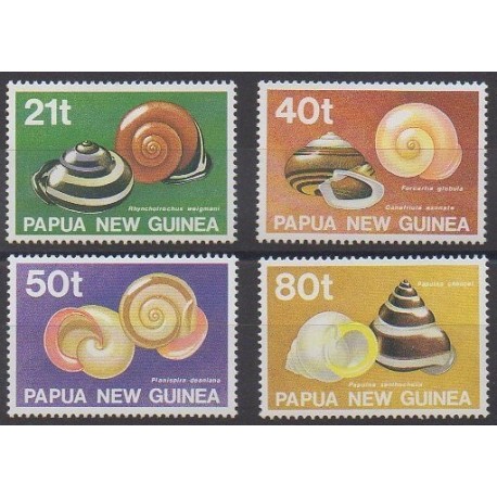 Papouasie-Nouvelle-Guinée - 1991 - No 626/629 - Vie marine