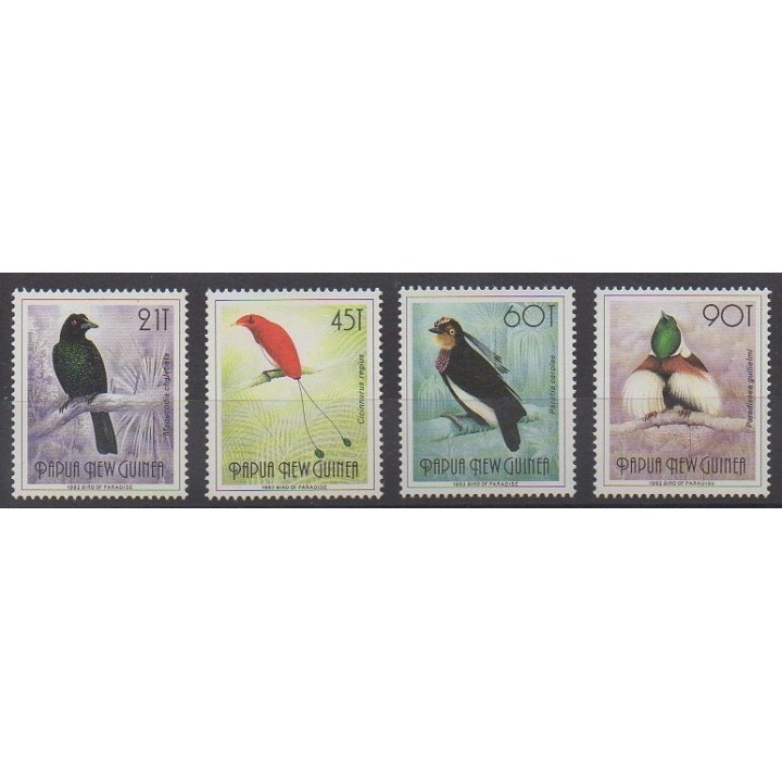 Acheter cette série de timbres de Papouasie-Nouvelle-Guinée de l'année 1992 (No 642/645).
