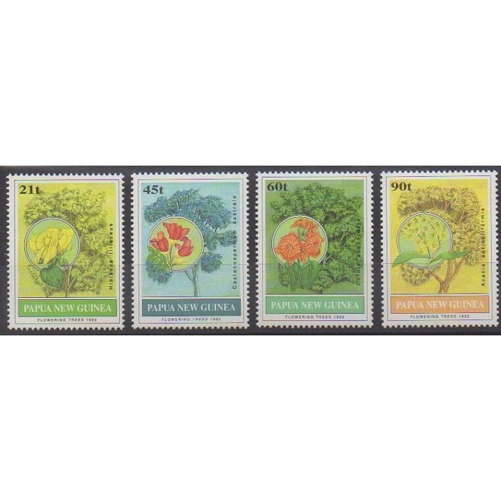 Acheter cette série de timbres de Papouasie-Nouvelle-Guinée de l'année 1992 (No 663/666).
