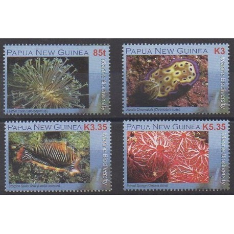 Papouasie-Nouvelle-Guinée - 2008 - No 1207/1210 - Vie marine
