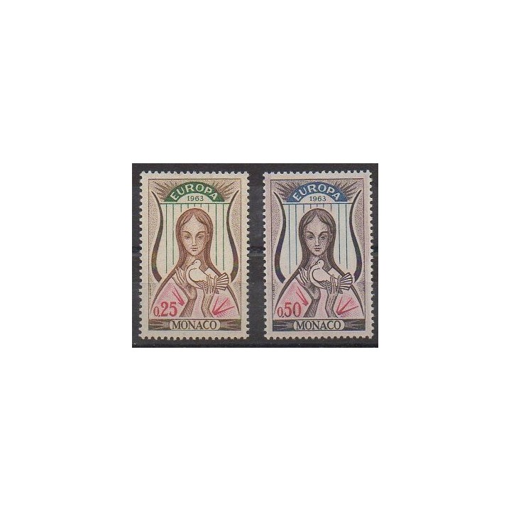 Buy this set of stamps of Monaco of the year 1963 (Nb 618/619).