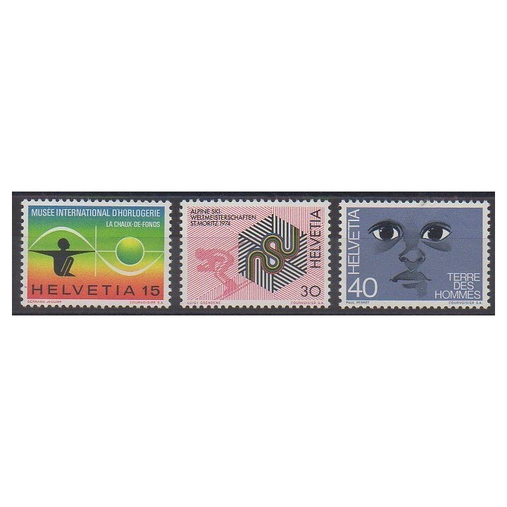 Buy this set of stamps of Swiss of the year 1973 (Nb 930/932).