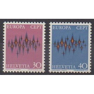 Buy this set of stamps of Swiss of the year 1972 (Nb 899/900).