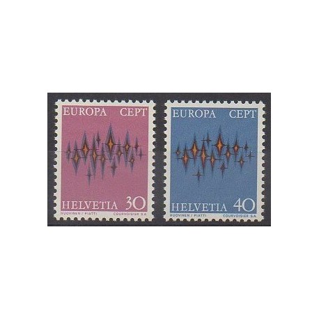 Suisse - 1972 - No 899/900 - Europa