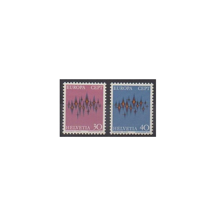 Buy this set of stamps of Swiss of the year 1972 (Nb 899/900).