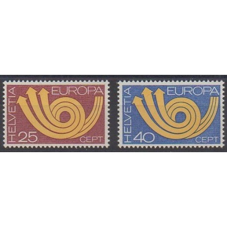 Suisse - 1973 - No 924/925 - Europa