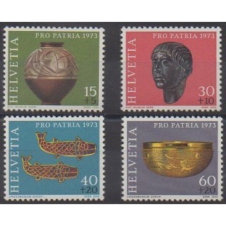 Acheter cette série de timbres de Suisse de l'année 1973 (No 926/929).