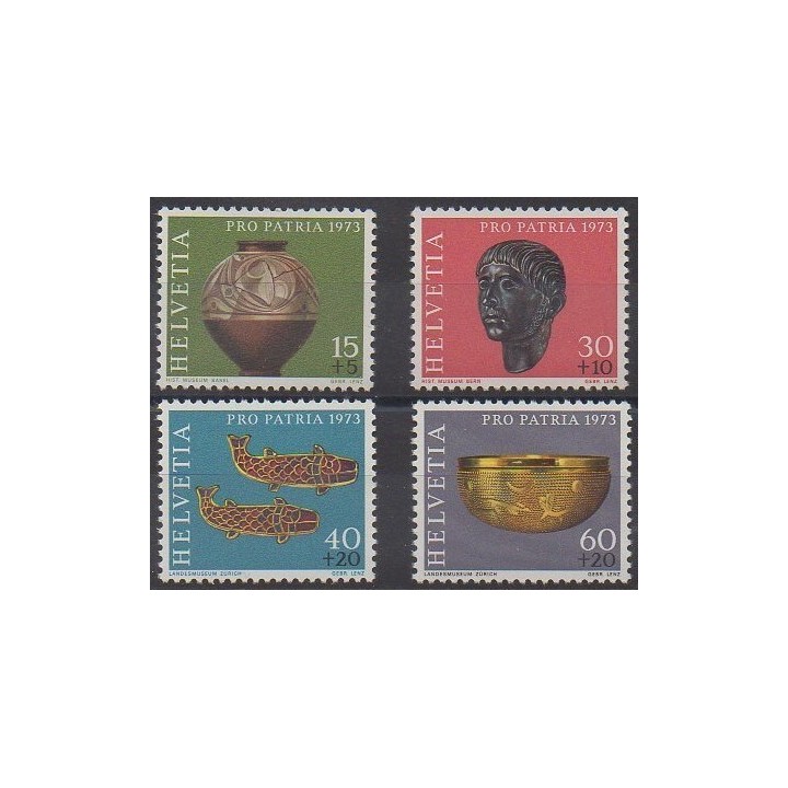 Buy this set of stamps of Swiss of the year 1973 (Nb 926/929).