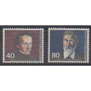 Buy this set of stamps of Swiss of the year 1980 (Nb 1104/1105).
