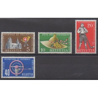 Buy this set of stamps of Swiss of the year 1955 (Nb 558/561).