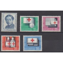 Swiss - 1963 - Nb 711/715 - Health