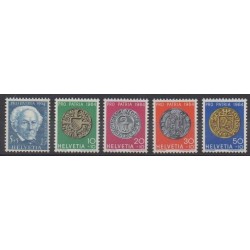 Suisse - 1964 - No 730/734 - Monnaies, billets ou médailles