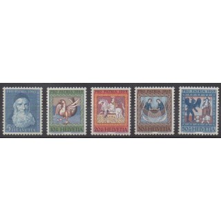Acheter cette série de timbres de Suisse de l'année 1965 (No 747/751).